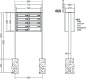 Preview: RENZ Briefkastenanlage freistehend, Quadra, Kastenformat 370x110x270mm, 9-teilig, zum Einbetonieren